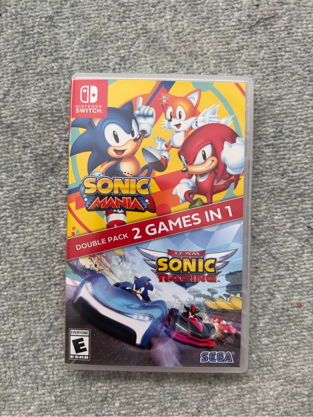 Sonic Mania and Sonic Team Racing Nintendo Switch